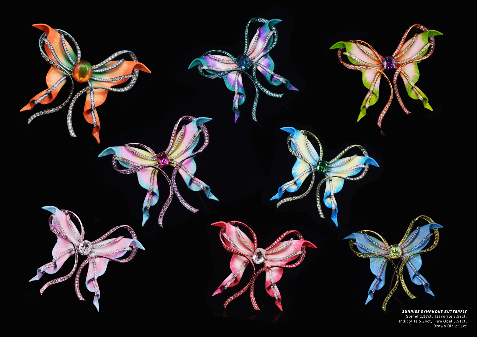 Dance of Butterfly — gouache studies